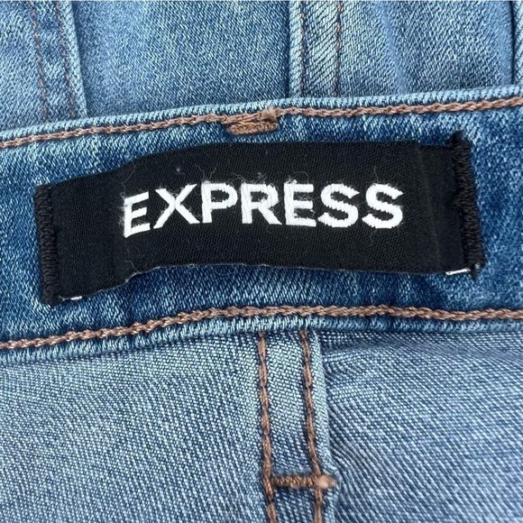 Express Denim Perfect Lift Mid Rise Stretch Jeggings Size 10 Long Women’s - Picture 2 of 5